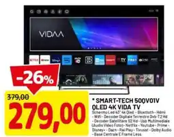 DPiù Smart tech 500v01v qled 4k vida tv offerta