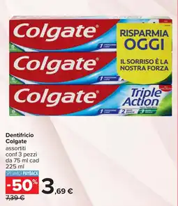 Carrefour Dentifricio Colgate offerta