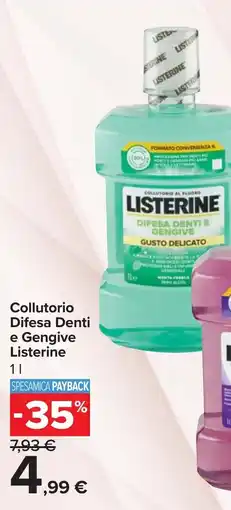 Carrefour Collutorio Difesa Denti e Gengive Listerine offerta
