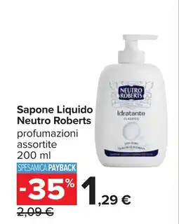 Carrefour Sapone Liquido Neutro Roberts offerta