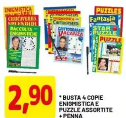 DPiù Busta 4 copie enigmistica e puzzle assortite +penna offerta