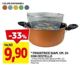 DPiù Friggitrice diam. con cestello offerta