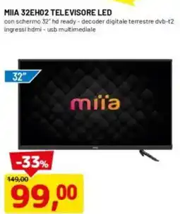 DPiù Miia 32eh02 televisore led offerta