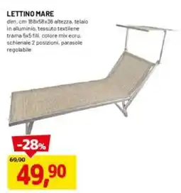 DPiù Lettino mare offerta