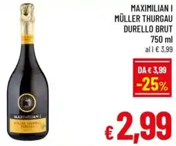 A&O Maximilian i müller thurgau durello brut offerta