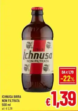 A&O Ichnusa birra non filtrata offerta