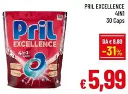 A&O Pril excellence 4in1 30 caps offerta