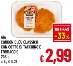 A&O Aia cordon bleu classico con cotto di tacchino e formaggio offerta