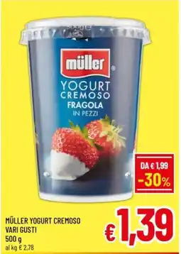 A&O Müller yogurt cremoso vari gusti offerta
