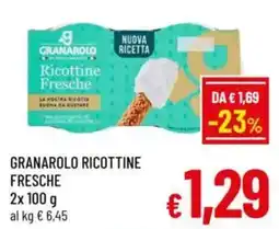 A&O Granarolo ricottine fresche offerta