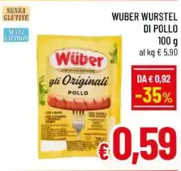 A&O Wuber wurstel di pollo offerta