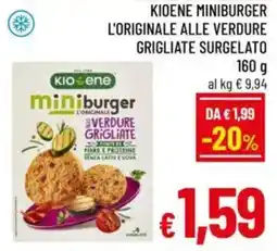A&O Kioene miniburger l'originale alle verdure grigliate surgelato offerta