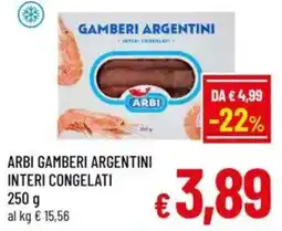 A&O Arbi gamberi argentini interi congelati offerta