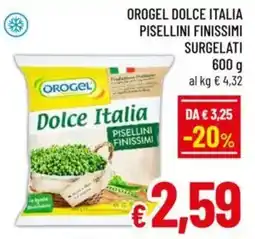 A&O Orogel dolce italia pisellini finissimi surgelati offerta