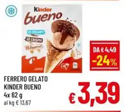 A&O Ferrero gelato kinder bueno offerta