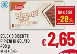 A&O Selex 8 biscotti ripieni di gelato offerta