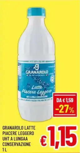 A&O Granarolo latte piacere leggero uht a lungaa conservazione offerta