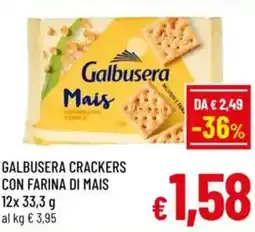 A&O Galbusera crackers con farina di mais offerta