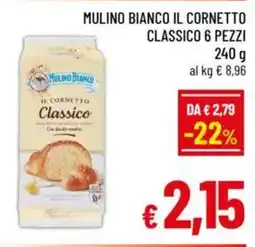 A&O Mulino bianco il cornetto classico 6 pezzi offerta