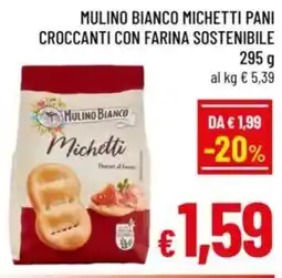 A&O Mulino bianco michetti pani croccanti con farina sostenibile offerta