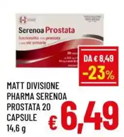 A&O Matt divisione pharma serenoa prostata 20 capsule offerta