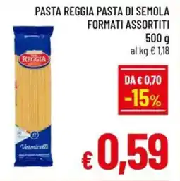 A&O Pasta reggia pasta di semola formati assortiti offerta