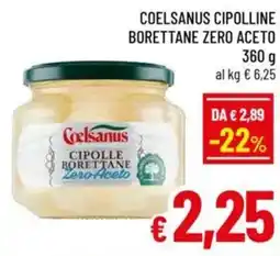 A&O Coelsanus cipolline borettane zero aceto offerta