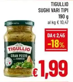 A&O Tigullio sughi vari tipi offerta