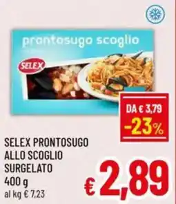 A&O Selex prontosugo allo scoglio surgelato offerta
