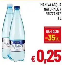 A&O Maniva acqua naturale / frizzante offerta
