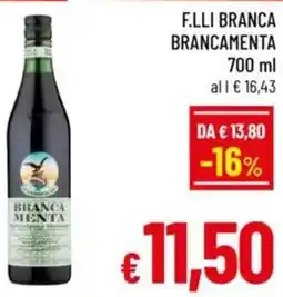 A&O F.lli branca BRANCAMENTA offerta