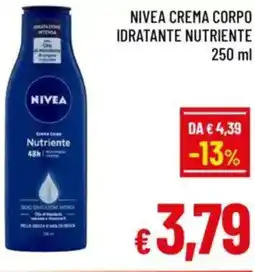 A&O Nivea crema corpo idratante nutriente offerta