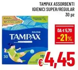 A&O Tampax assorbenti igienici super/regular 30 pz offerta