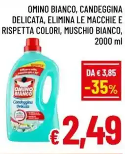 A&O Omino bianco, candeggina delicata, elimina le macchie e rispetta colori, muschio bianco offerta