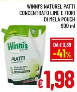 A&O Winni's naturel patti concentrato lime e fiori di mela pouch offerta