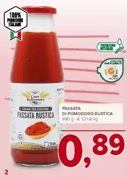 Todis Passata rustica di pomodoro rustica offerta