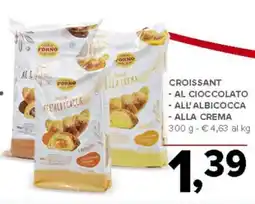 Todis Croissant - al cioccolato - all'albicocca - alla crema FORNO offerta
