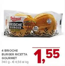 Todis Dulcesol 4 brioche burger ricetta gourmet offerta