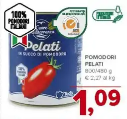 Todis Pomodori pelati Cuore Mediterranco offerta