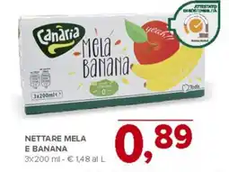Todis Canaria Nettare mela e banana offerta