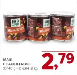 Todis Mais e fagioli rossi BONTA ORTO offerta