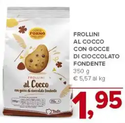 Todis Frollini al cocco con gocce di cioccolato fondente offerta