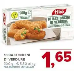 Todis tiko 10 bastoncini di verdure offerta