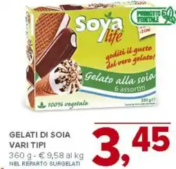 Todis Gelati di soia vari tipi Soya life offerta