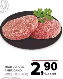Todis Maxi burger americano offerta