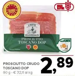 Todis Prosciutto crudo toscano DOP offerta