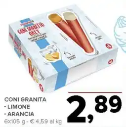 Todis Coni granita - limone - arancia offerta