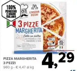 Todis Pizza margherita 3 pezzi offerta