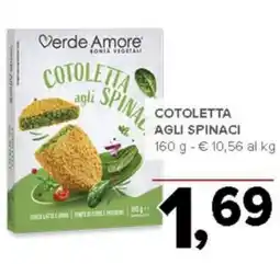 Todis Cotoletta agli spinaci Verde Amore offerta