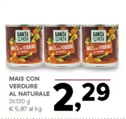 Todis Mais con verdure al naturale BONTA ORTO offerta